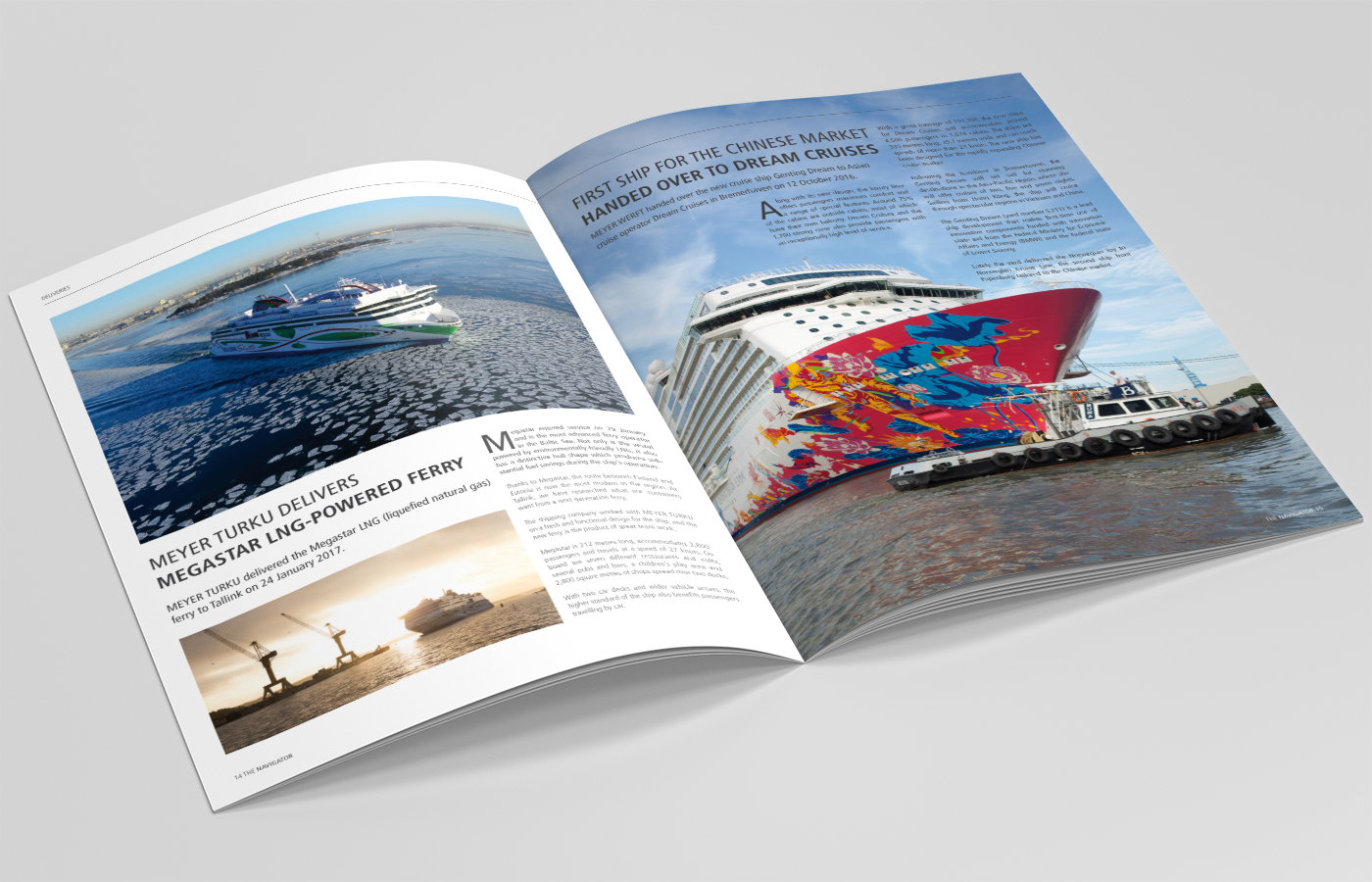 eskalade Meyer Werft Navigator Magazin